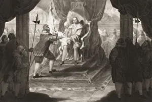 Vasco da Gama's audience with King Manuel I after his return to Portugal