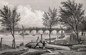 Vauxhall Bridge, London, illustration by Th