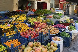 Vegetable stand, Mardin bazaar, Turkey, Asia