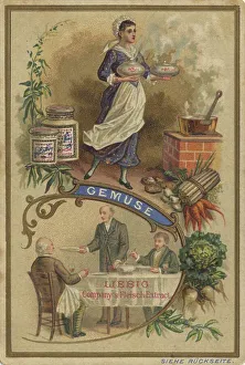 Vegetables, digitally restored reproduction of a public domain collective picture from ca 1900
