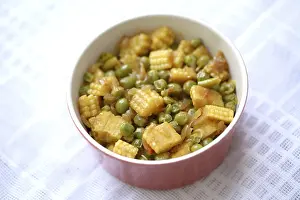 Vegetarian, Mixed vegetable of Baby corn