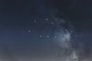 Vela star constellation, Night sky