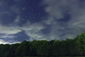 Vela star constellation, Night sky