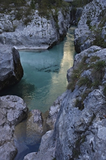 Category Mountain Landscapes Prints: Velika Korita or Great canyon of Soca river