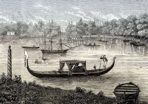The Venetian gondola of Eugenie de Montijo