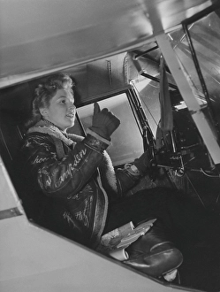 Vera Strodl. 1918-2015. British-Danish female aviator and pilot