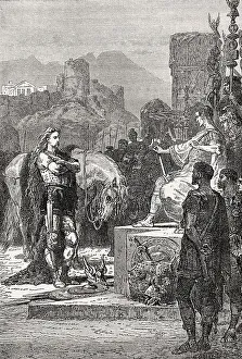 Vercingetorix throws down his arms at the feet of Julius Caesar