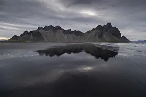 Vestrahorn, mountains with black lava sand
