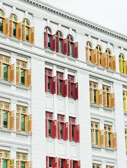 Vibrant red, yellow