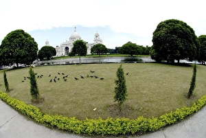 Victoria memorial building (1921), Calcutta, West Bengal, India, Asia