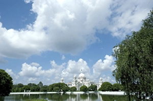 Victoria memorial building (1921), Calcutta, West Bengal, India, Asia