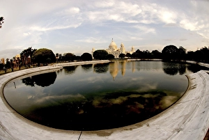 Victoria memorial building (1921), Calcutta, West Bengal, India, Asia