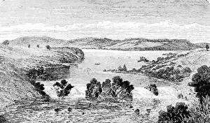 The Victoria Nile with the Ripon waterfalls