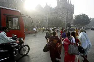 Victoria terminus station building now renamed Chhatrapati Shivaji terminus railway station