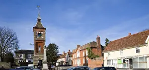 Victorian Clock tower 1864 in Market Place