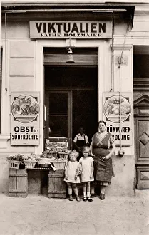 Victuals shop, historic photograph, around 1930