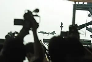 Category Historic EN Prints: Videographer tries to capture landing of sea harrier