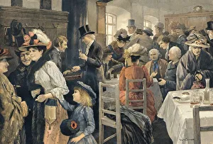 Vienna artists pub, after Gause, ca. 1890