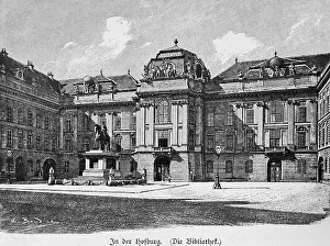 Vienna, library of the Hofburg Imperial Palace