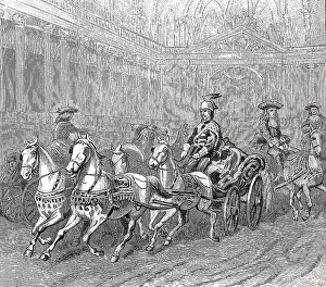 In the Vienna Winter Riding School around 1895