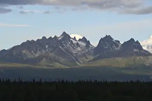 View of the Alaska Range from the south