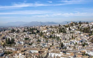 View from the Alhambra to Albayzin