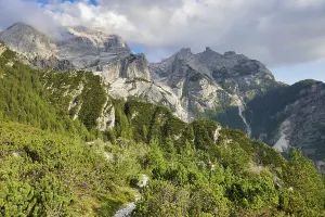 View of alps, photo as a background