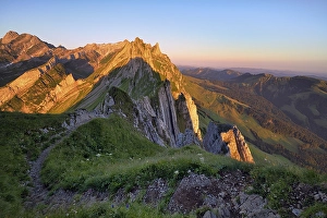 Category Mountain Landscapes Prints: View of the Alpstein mountains in Appenzell from the mountain hiking trail
