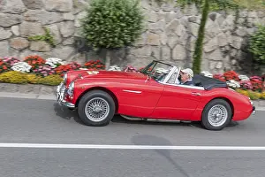 Side view of the Austin Healey MK 3 BJ8 with start number 103