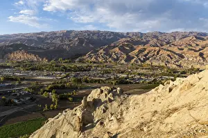 View over Bamyan, Shahr-e Gholghola or City of screams ruins