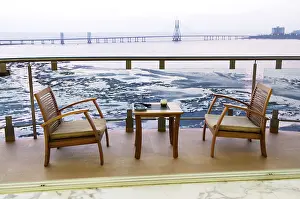 View of bandra worli rajiv gandhi sea link from balcony