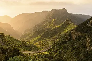 View of the Barranco Juan de Vera in the morning at the golden hour