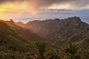 View of the Barranco Juan de Vera at sunrise
