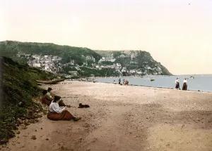 View of the beach at Runswick Bay