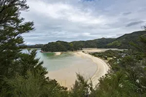 View to beach of Torrent Bay, Abel Tasman National Park