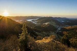 View from Belchen into Wiesental valley