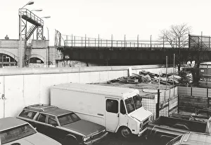 View over the Berlin Wall in 1985