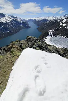 View over Besseggengrat, Jotunheimen national park