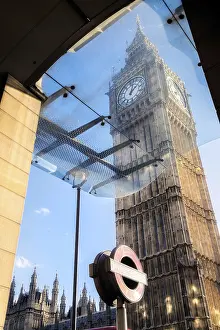 View of Big Ben from the exit of Embankment Tube Station