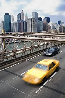 View from Brooklyn Bridge to Manhattan