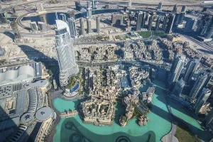 View from Burj Khalifa, Dubai, Emirate of Dubai