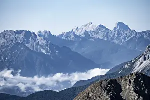 View from the Carnic main ridge to the Sesto Dolomites