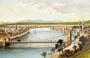 View from the castle, city view Inverness