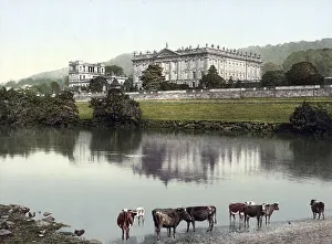 Front view of Chatsworth House