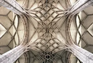 View into the choir vault, St. Saint, Saint