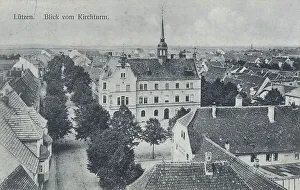 View from the church tower in Luetzen