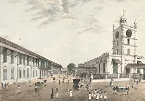 View of the city of Bombay around 1870