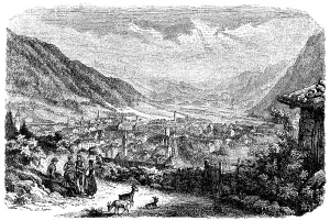 View of the city of Chur, Switzerland