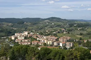 View of the city and the countryside