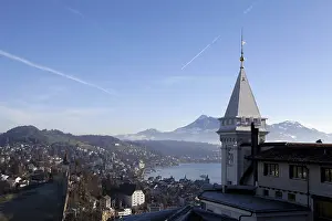 View over the city of Lucerne, Switzerland, Europe